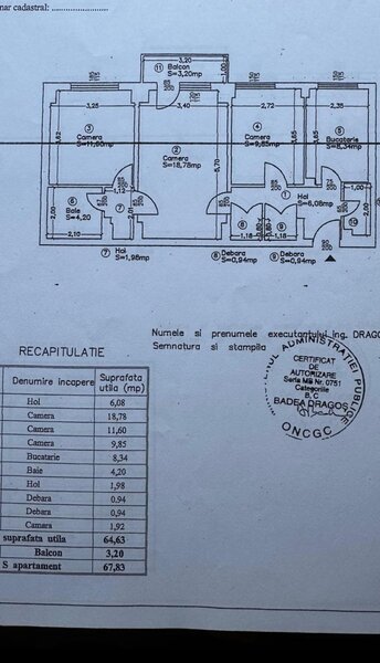 Militari, Apusului, apartament 3 camere 68 mp,